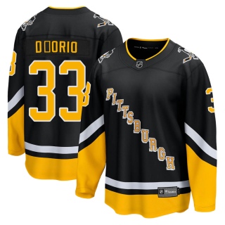 Men's Alex D'Orio Pittsburgh Penguins Fanatics Branded 2021/22 Alternate Breakaway Player Jersey - Premier Black