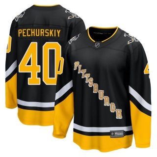 Men's Alexander Pechurskiy Pittsburgh Penguins Fanatics Branded 2021/22 Alternate Breakaway Player Jersey - Premier Black