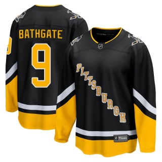 Men's Andy Bathgate Pittsburgh Penguins Fanatics Branded 2021/22 Alternate Breakaway Player Jersey - Premier Black