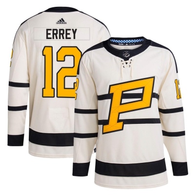 Men's Bob Errey Pittsburgh Penguins Adidas 2023 Winter Classic Jersey - Authentic Cream