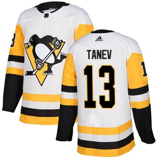 Men's Brandon Tanev Pittsburgh Penguins Adidas Away Jersey - Authentic White