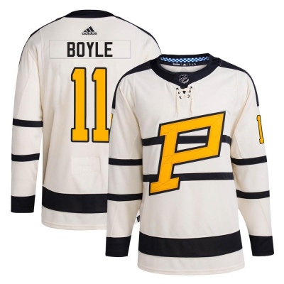 Men's Brian Boyle Pittsburgh Penguins Adidas 2023 Winter Classic Jersey - Authentic Cream