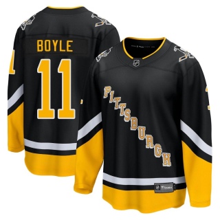 Men's Brian Boyle Pittsburgh Penguins Fanatics Branded 2021/22 Alternate Breakaway Player Jersey - Premier Black