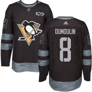 Men's Brian Dumoulin Pittsburgh Penguins Adidas 1917- 100th Anniversary Jersey - Authentic Black