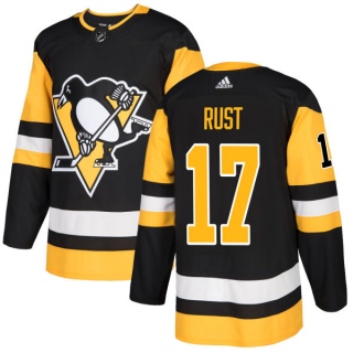 Men's Bryan Rust Pittsburgh Penguins Adidas Jersey - Authentic Black