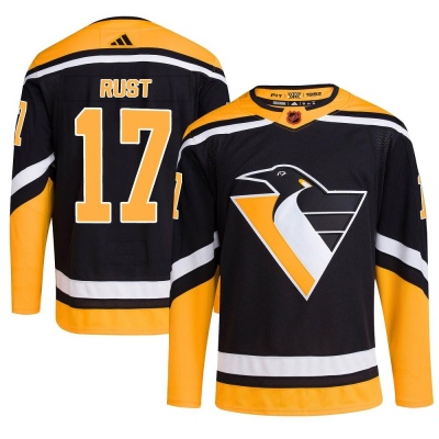 Men's Bryan Rust Pittsburgh Penguins Adidas Reverse Retro 2.0 Jersey - Authentic Black