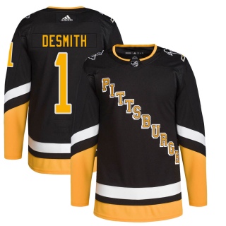Men's Casey DeSmith Pittsburgh Penguins Adidas 2021/22 Alternate Primegreen Pro Player Jersey - Authentic Black