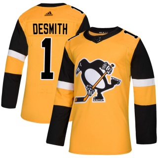 Men's Casey DeSmith Pittsburgh Penguins Adidas Alternate Jersey - Authentic Gold