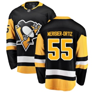 Men's Christopher Merisier-Ortiz Pittsburgh Penguins Fanatics Branded Home Jersey - Breakaway Black