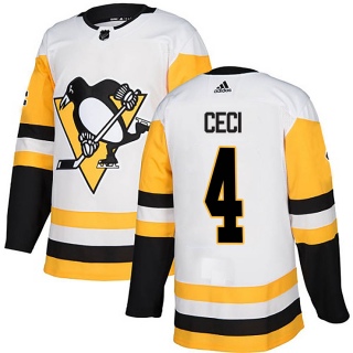 Men's Cody Ceci Pittsburgh Penguins Adidas Away Jersey - Authentic White