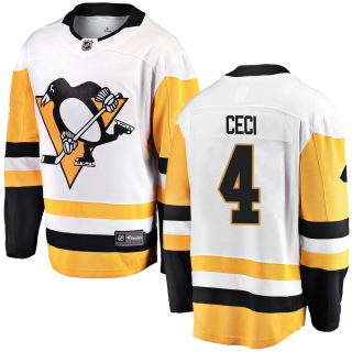 Men's Cody Ceci Pittsburgh Penguins Fanatics Branded Away Jersey - Breakaway White