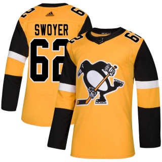 Men's Colin Swoyer Pittsburgh Penguins Adidas Alternate Jersey - Authentic Gold