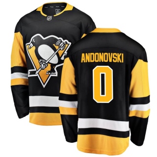 Men's Corey Andonovski Pittsburgh Penguins Fanatics Branded Home Jersey - Breakaway Black