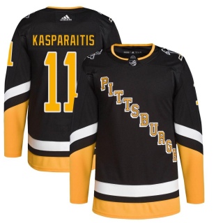 Men's Darius Kasparaitis Pittsburgh Penguins Adidas 2021/22 Alternate Primegreen Pro Player Jersey - Authentic Black