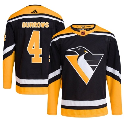 Men's Dave Burrows Pittsburgh Penguins Adidas Reverse Retro 2.0 Jersey - Authentic Black