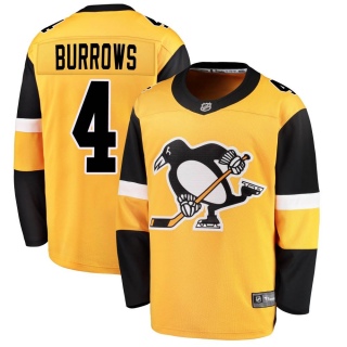 Men's Dave Burrows Pittsburgh Penguins Fanatics Branded Alternate Jersey - Breakaway Gold