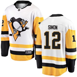 Men's Dominik Simon Pittsburgh Penguins Fanatics Branded Away Jersey - Breakaway White