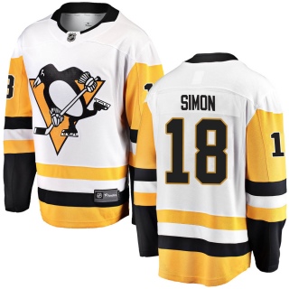 Men's Dominik Simon Pittsburgh Penguins Fanatics Branded ized Away Jersey - Breakaway White