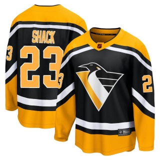 Men's Eddie Shack Pittsburgh Penguins Fanatics Branded Special Edition 2.0 Jersey - Breakaway Black