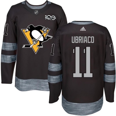Men's Gene Ubriaco Pittsburgh Penguins 1917- 100th Anniversary Jersey - Authentic Black