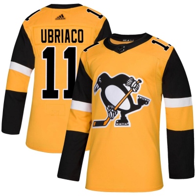 Men's Gene Ubriaco Pittsburgh Penguins Adidas Alternate Jersey - Authentic Gold