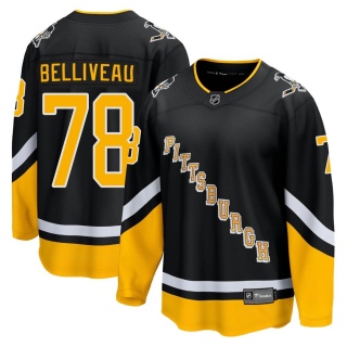 Men's Isaac Belliveau Pittsburgh Penguins Fanatics Branded 2021/22 Alternate Breakaway Player Jersey - Premier Black