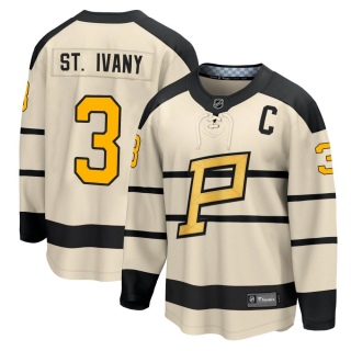 Men's Jack St. Ivany Pittsburgh Penguins Fanatics Branded 2023 Winter Classic Jersey - Breakaway Cream