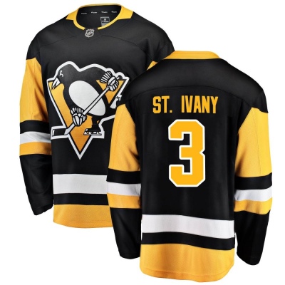 Men's Jack St. Ivany Pittsburgh Penguins Fanatics Branded Home Jersey - Breakaway Black