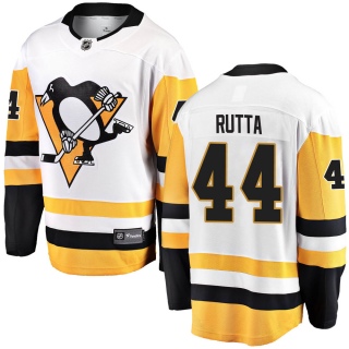 Men's Jan Rutta Pittsburgh Penguins Fanatics Branded Away Jersey - Breakaway White