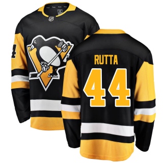 Men's Jan Rutta Pittsburgh Penguins Fanatics Branded Home Jersey - Breakaway Black