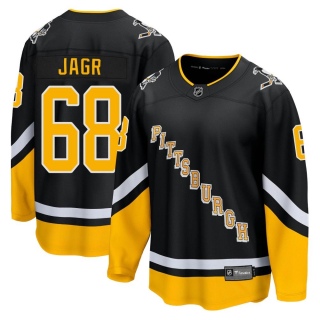 Men's Jaromir Jagr Pittsburgh Penguins Fanatics Branded 2021/22 Alternate Breakaway Player Jersey - Premier Black