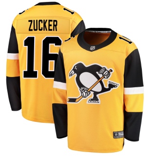 Men's Jason Zucker Pittsburgh Penguins Fanatics Branded Alternate Jersey - Breakaway Gold