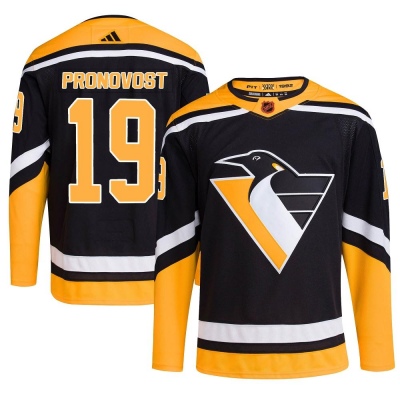 Men's Jean Pronovost Pittsburgh Penguins Adidas Reverse Retro 2.0 Jersey - Authentic Black