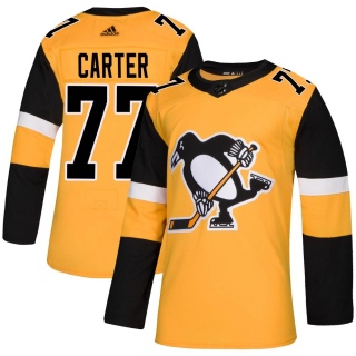 Men's Jeff Carter Pittsburgh Penguins Adidas Alternate Jersey - Authentic Gold