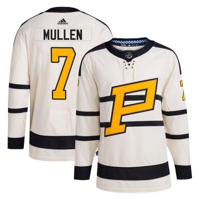 Men's Joe Mullen Pittsburgh Penguins Adidas 2023 Winter Classic Jersey - Authentic Cream