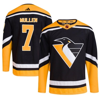 Men's Joe Mullen Pittsburgh Penguins Adidas Reverse Retro 2.0 Jersey - Authentic Black