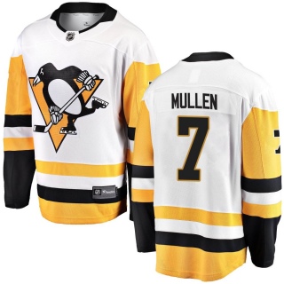 Men's Joe Mullen Pittsburgh Penguins Fanatics Branded Away Jersey - Breakaway White