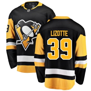 Men's Jon Lizotte Pittsburgh Penguins Fanatics Branded Home Jersey - Breakaway Black