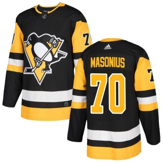 Men's Joseph Masonius Pittsburgh Penguins Adidas Home Jersey - Authentic Black