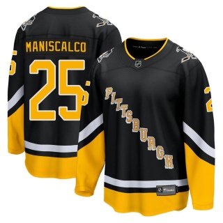 Men's Josh Maniscalco Pittsburgh Penguins Fanatics Branded 2021/22 Alternate Breakaway Player Jersey - Premier Black