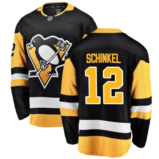 Men's Ken Schinkel Pittsburgh Penguins Fanatics Branded Home Jersey - Breakaway Black