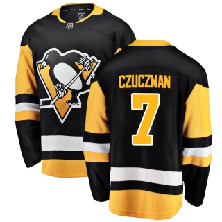 Men's Kevin Czuczman Pittsburgh Penguins Fanatics Branded ized Home Jersey - Breakaway Black