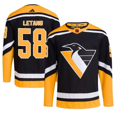 Men's Kris Letang Pittsburgh Penguins Adidas Reverse Retro 2.0 Jersey - Authentic Black