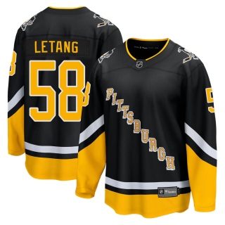 Men's Kris Letang Pittsburgh Penguins Fanatics Branded 2021/22 Alternate Breakaway Player Jersey - Premier Black
