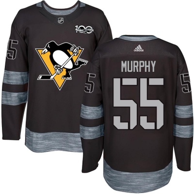 Men's Larry Murphy Pittsburgh Penguins 1917- 100th Anniversary Jersey - Authentic Black