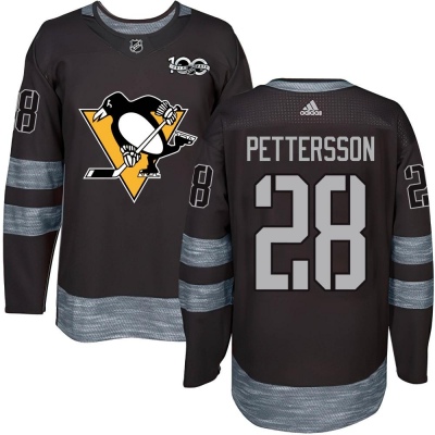 Men's Marcus Pettersson Pittsburgh Penguins 1917- 100th Anniversary Jersey - Authentic Black