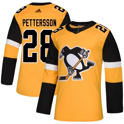 Men's Marcus Pettersson Pittsburgh Penguins Adidas Alternate Jersey - Authentic Gold