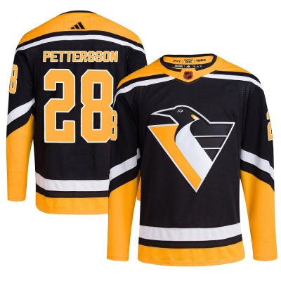 Men's Marcus Pettersson Pittsburgh Penguins Adidas Reverse Retro 2.0 Jersey - Authentic Black