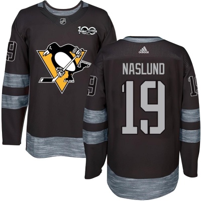 Men's Markus Naslund Pittsburgh Penguins 1917- 100th Anniversary Jersey - Authentic Black