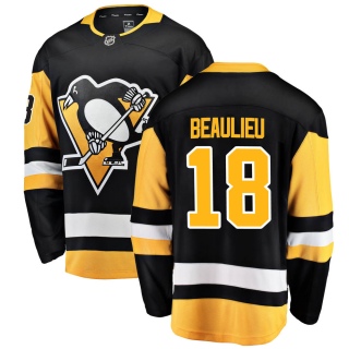 Men's Nathan Beaulieu Pittsburgh Penguins Fanatics Branded Home Jersey - Breakaway Black